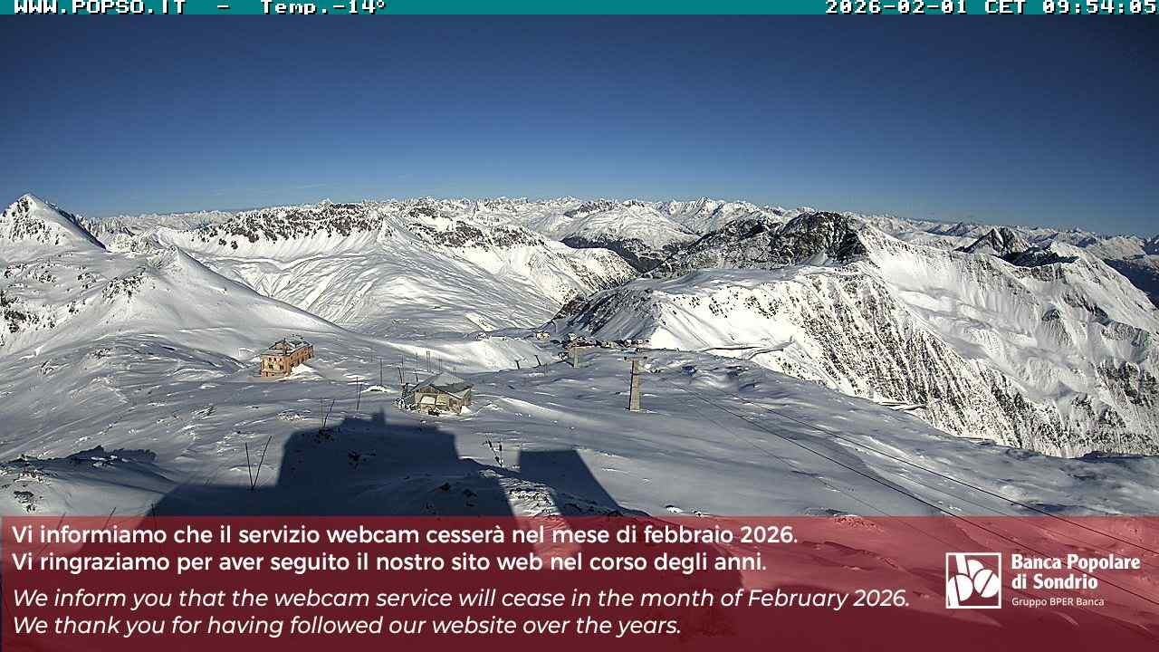 Archiv Foto Webcam Stilfserjoch: Blick Trincerone