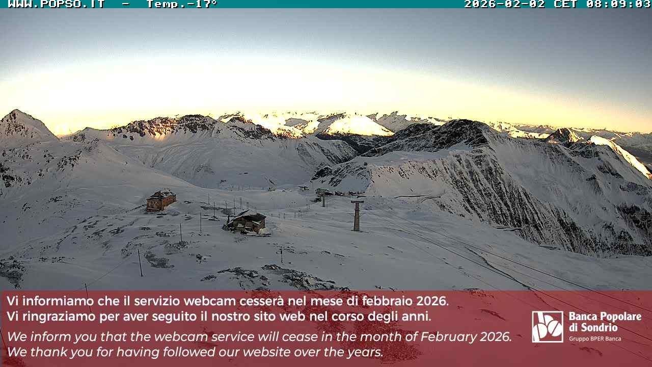 Archiv Foto Webcam Stilfserjoch: Blick Trincerone