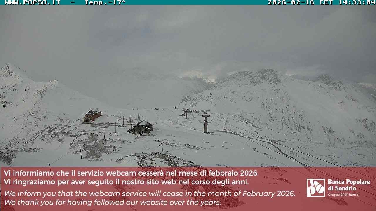 Archiv Foto Webcam Stilfserjoch: Blick Trincerone