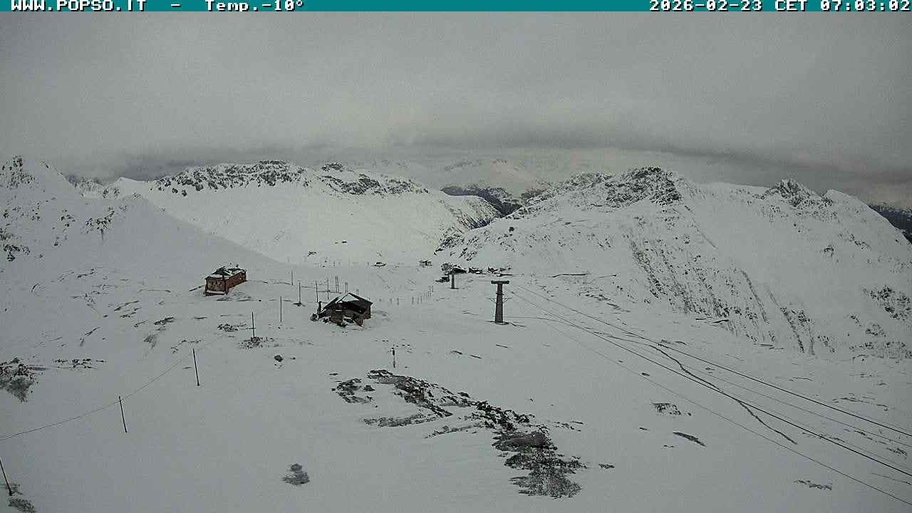 Archiv Foto Webcam Stilfserjoch: Blick Trincerone