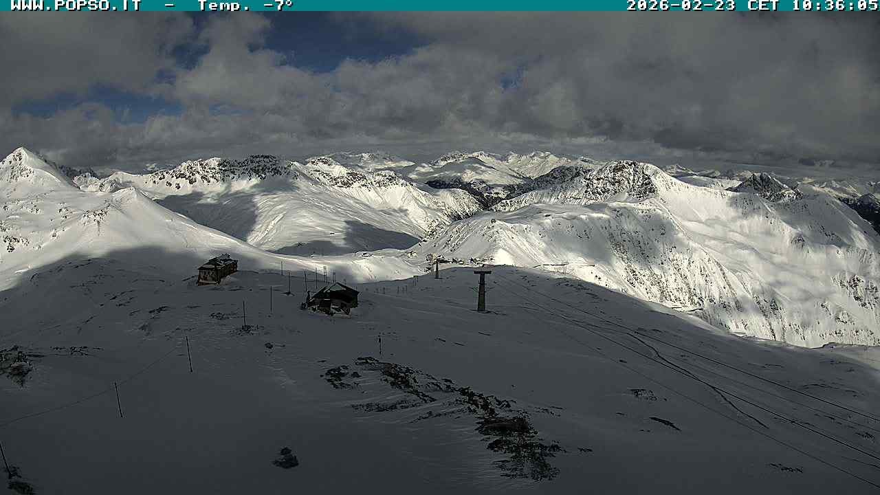 Archiv Foto Webcam Stilfserjoch: Blick Trincerone