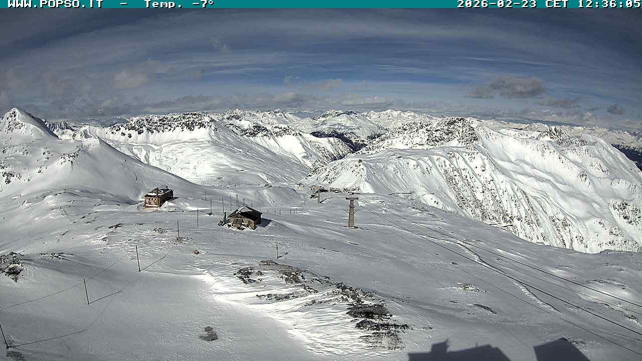 Archiv Foto Webcam Stilfserjoch: Blick Trincerone