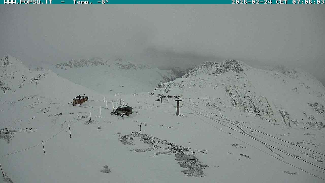 Archiv Foto Webcam Stilfserjoch: Blick Trincerone