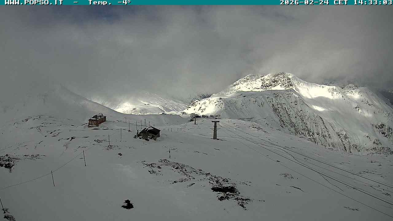 Archiv Foto Webcam Stilfserjoch: Blick Trincerone