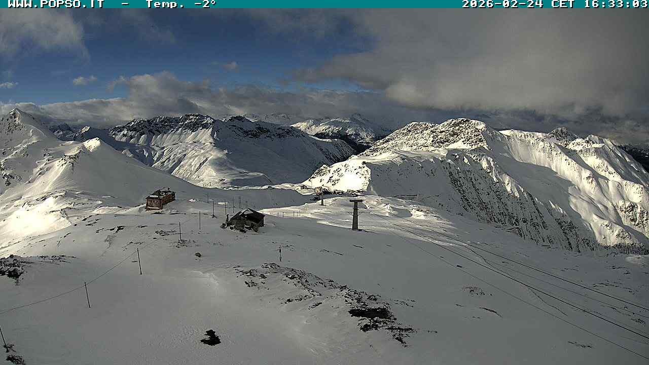 Archiv Foto Webcam Stilfserjoch: Blick Trincerone
