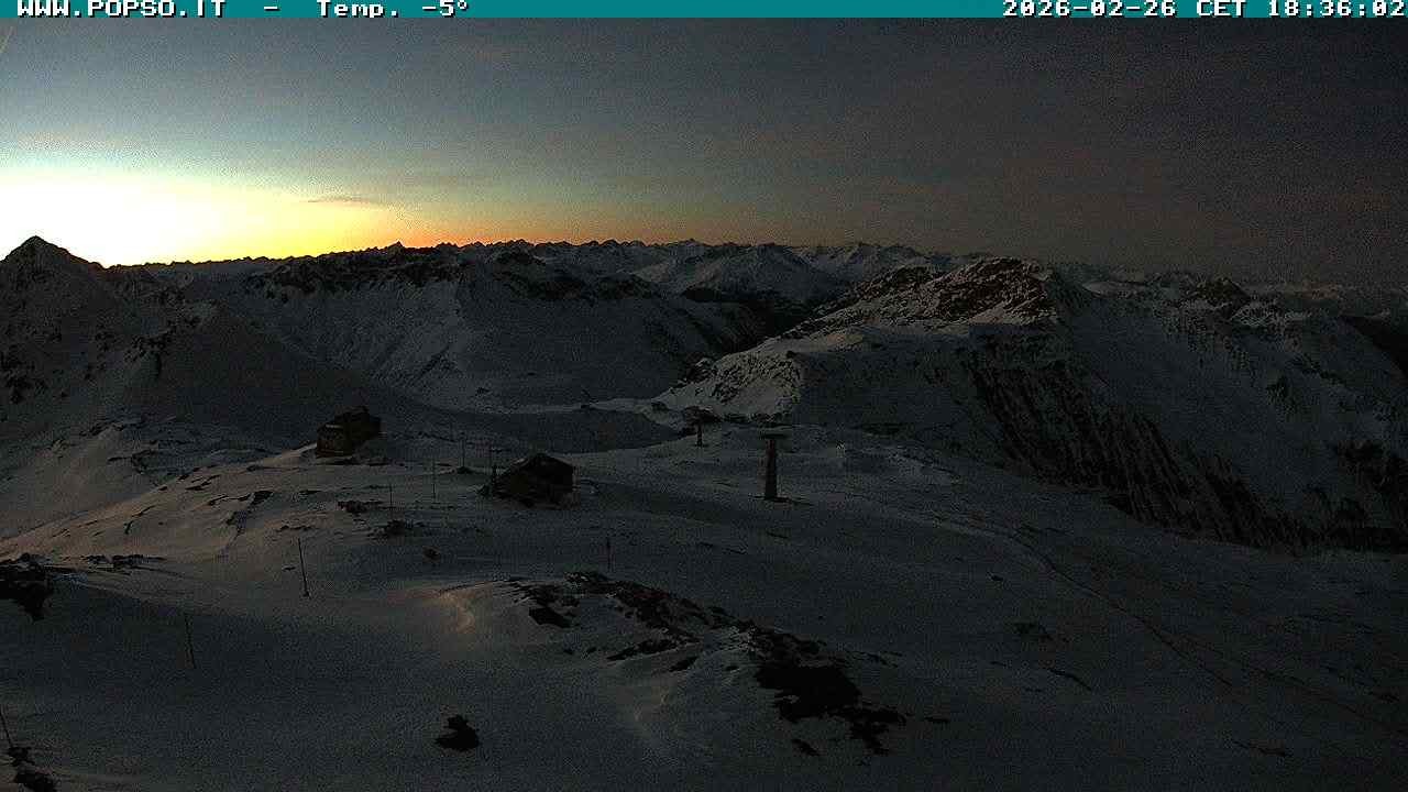 Archived image Webcam Stilfserjoch, Trincerone 2