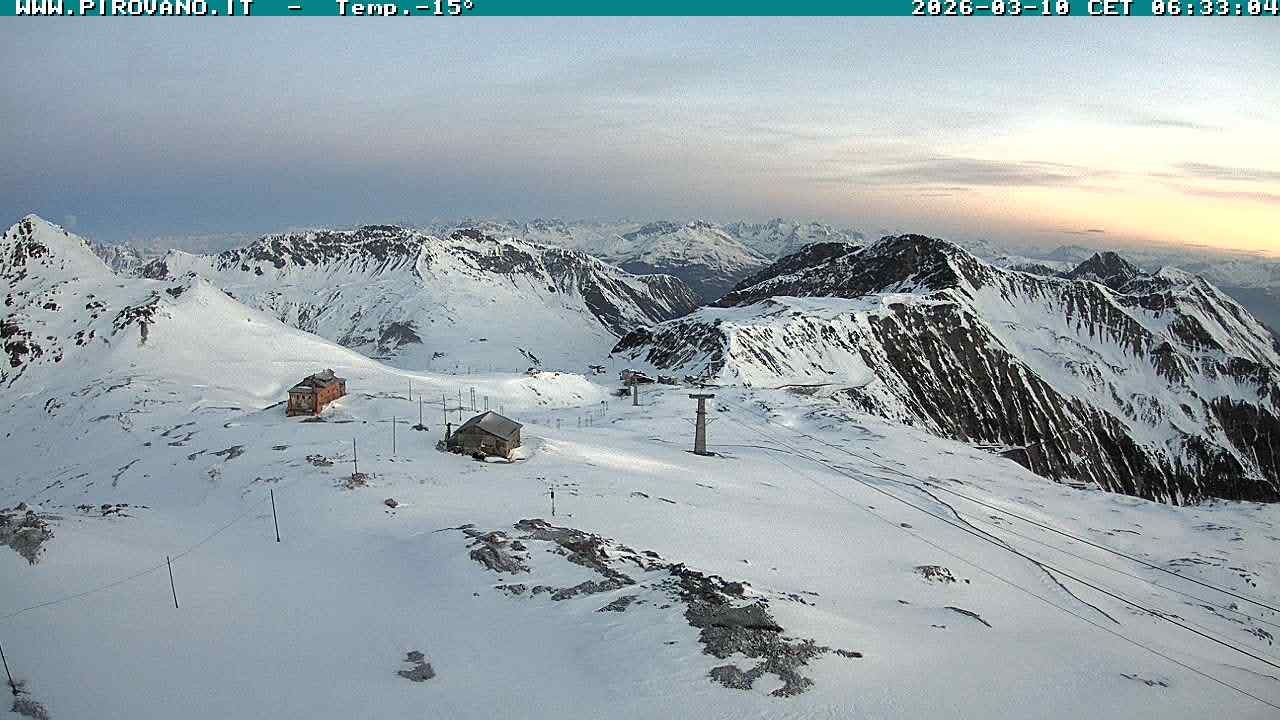Archiv Foto Webcam Stilfserjoch: Blick Trincerone