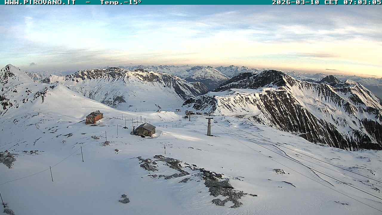 Archiv Foto Webcam Stilfserjoch: Blick Trincerone