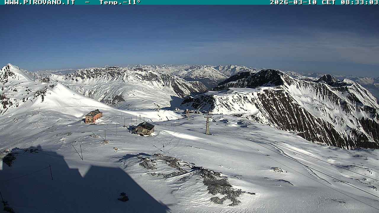 Archiv Foto Webcam Stilfserjoch: Blick Trincerone