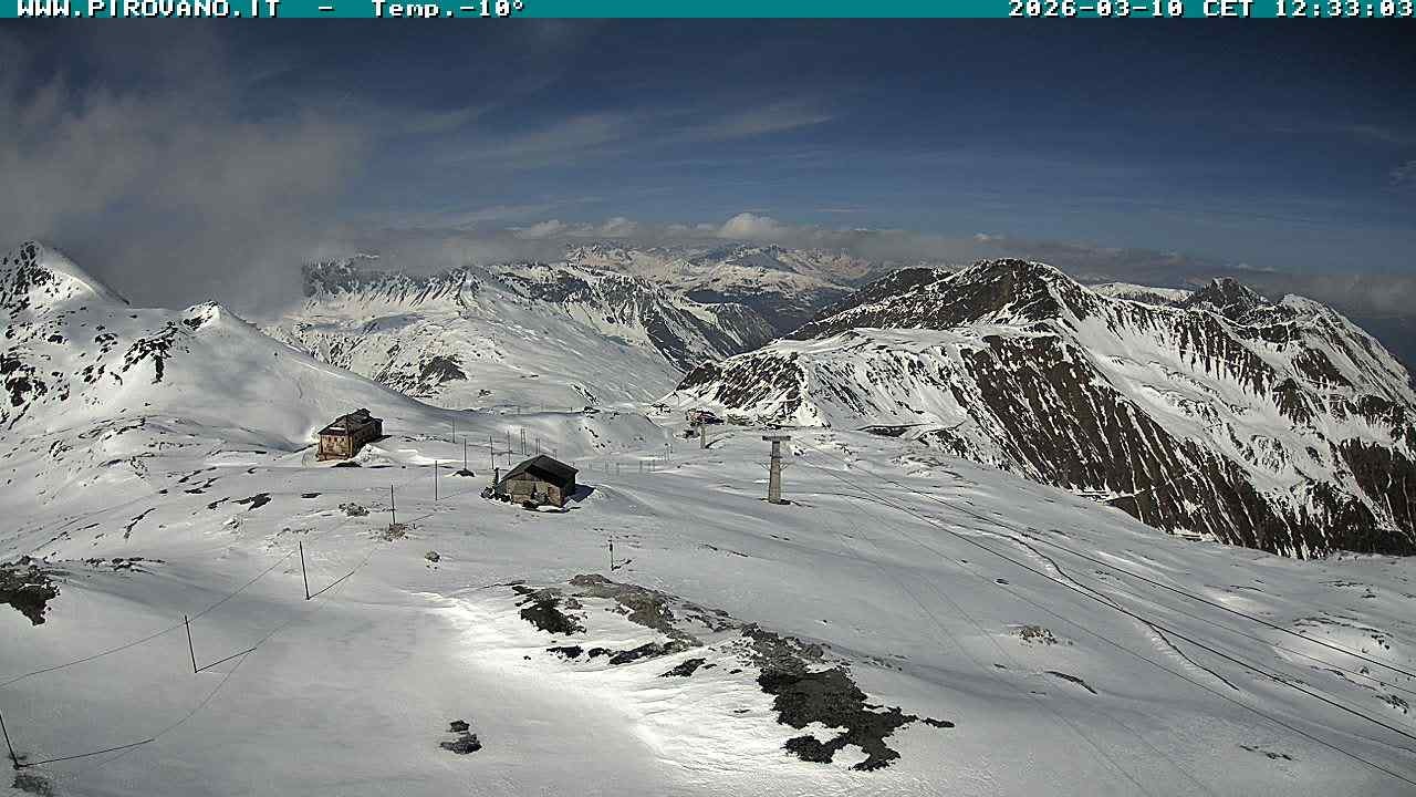 Archiv Foto Webcam Stilfserjoch: Blick Trincerone