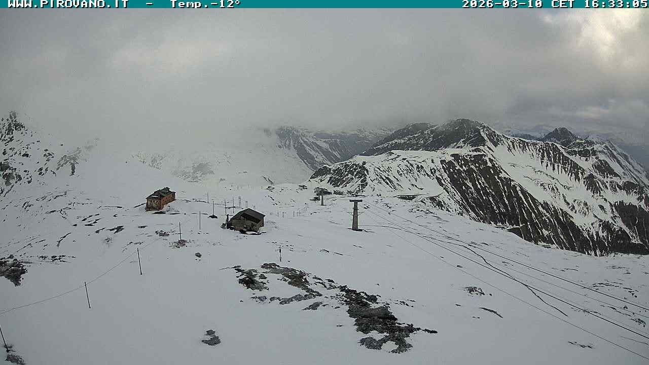 Archiv Foto Webcam Stilfserjoch: Blick Trincerone