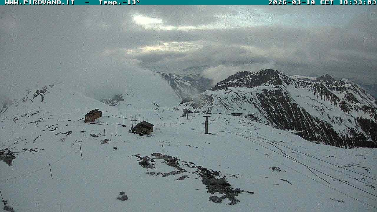 Archiv Foto Webcam Stilfserjoch: Blick Trincerone