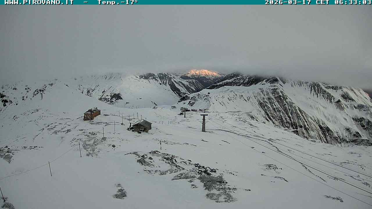Archiv Foto Webcam Stilfserjoch: Blick Trincerone