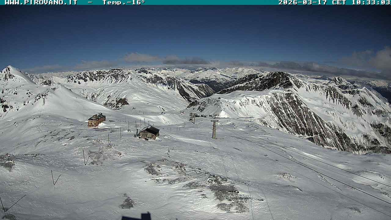 Archiv Foto Webcam Stilfserjoch: Blick Trincerone