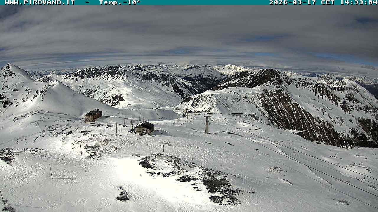 Archiv Foto Webcam Stilfserjoch: Blick Trincerone