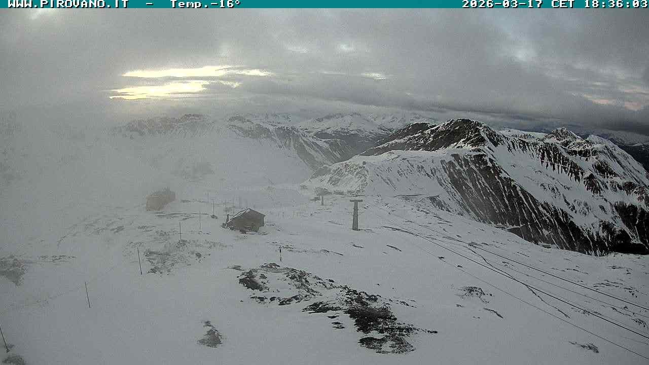 Archiv Foto Webcam Stilfserjoch: Blick Trincerone