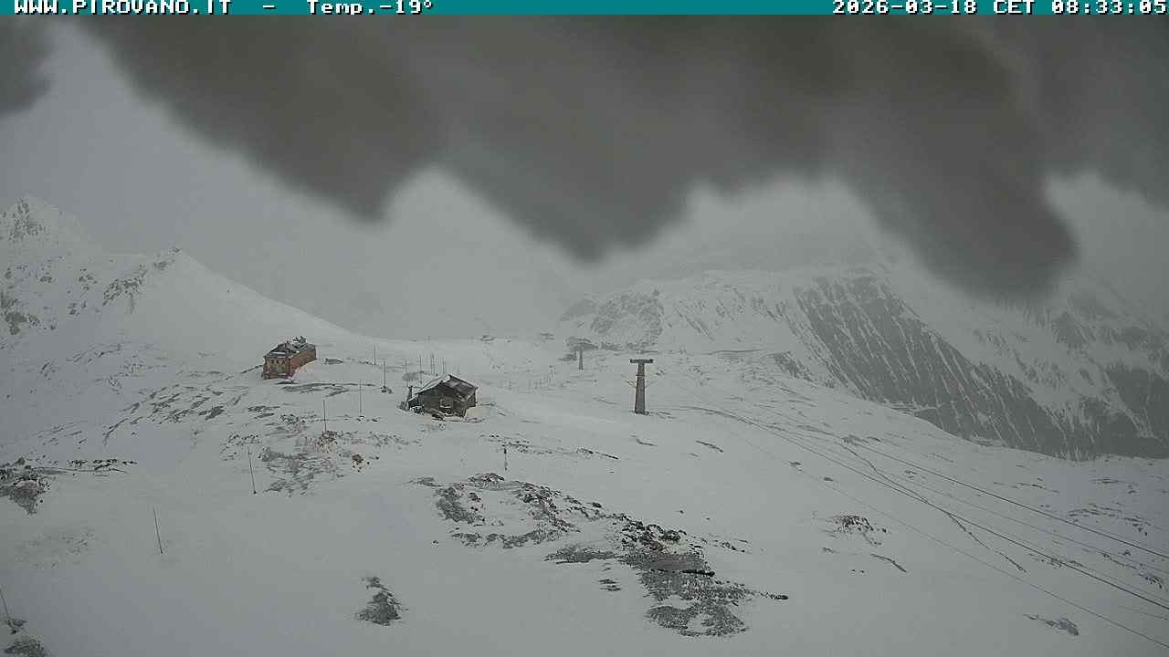 Archiv Foto Webcam Stilfserjoch: Blick Trincerone