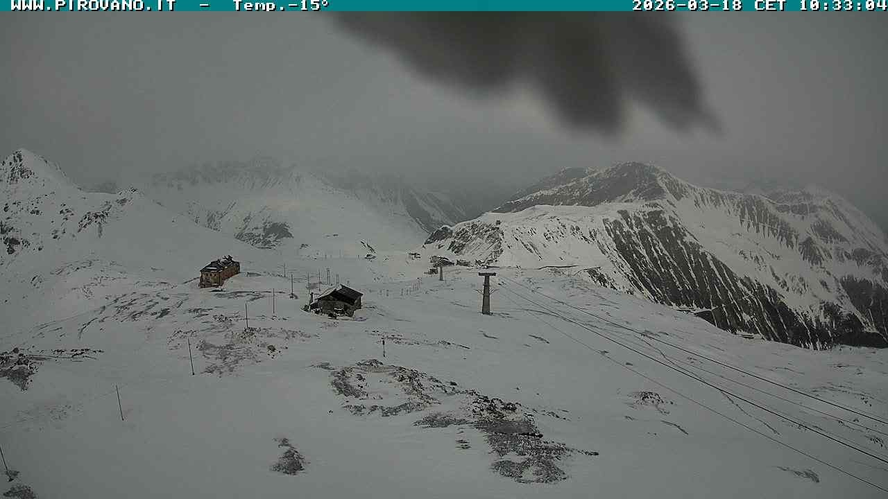 Archiv Foto Webcam Stilfserjoch: Blick Trincerone