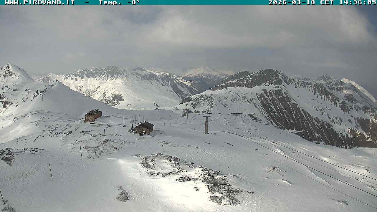 Archiv Foto Webcam Stilfserjoch: Blick Trincerone