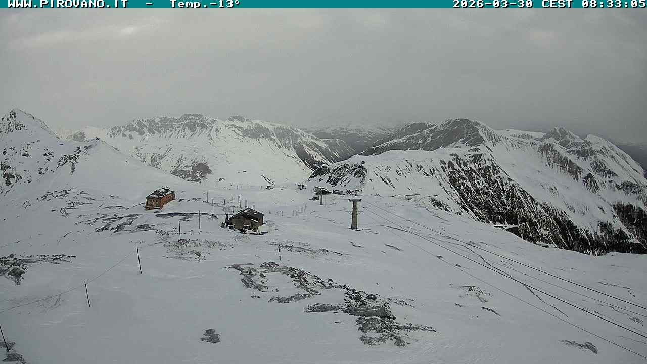 Archiv Foto Webcam Stilfserjoch: Blick Trincerone