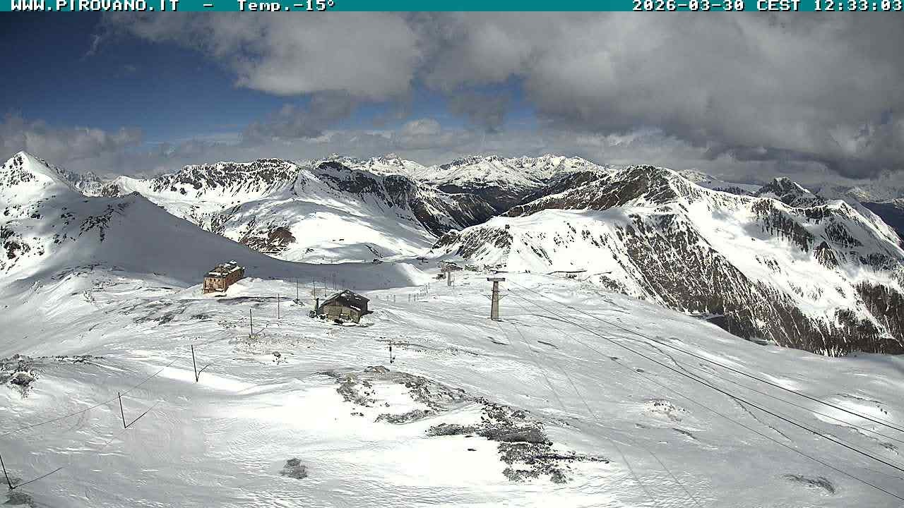 Archiv Foto Webcam Stilfserjoch: Blick Trincerone