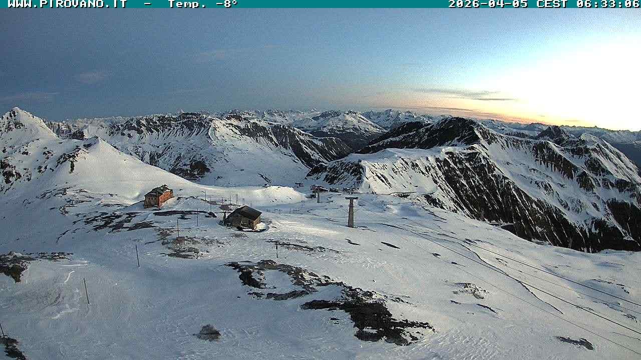 Archiv Foto Webcam Stilfserjoch: Blick Trincerone