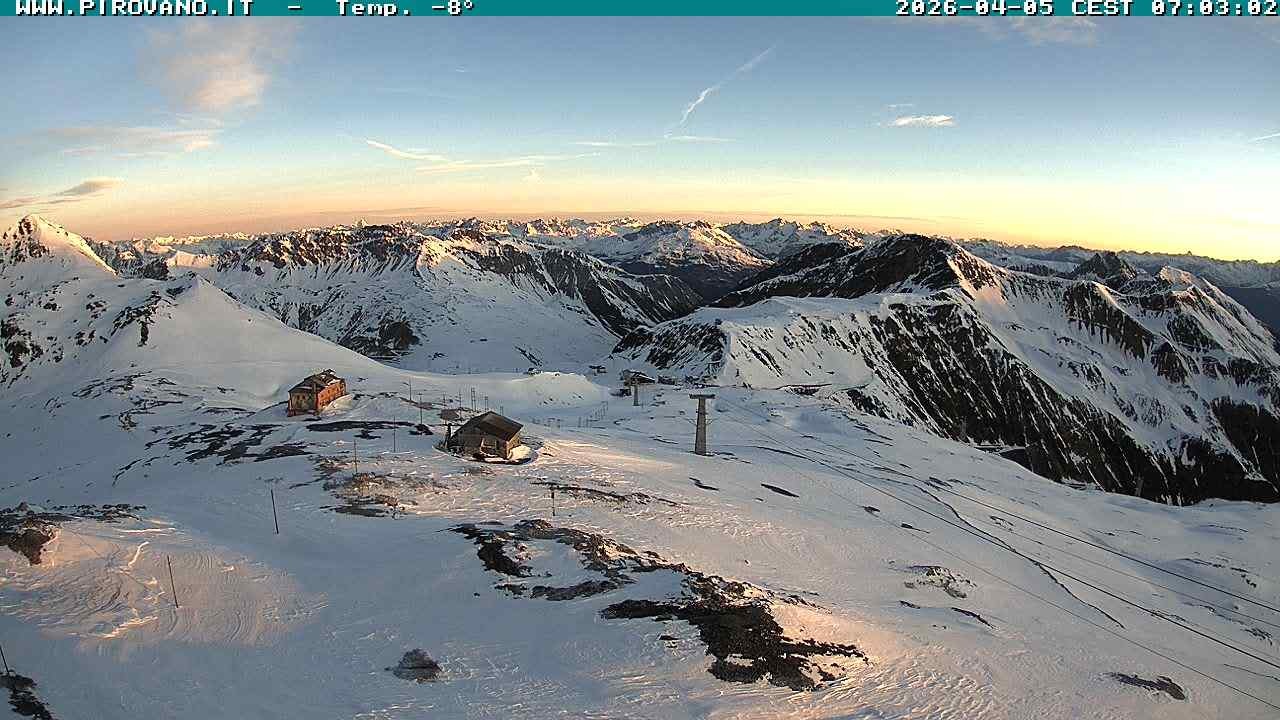 Archiv Foto Webcam Stilfserjoch: Blick Trincerone