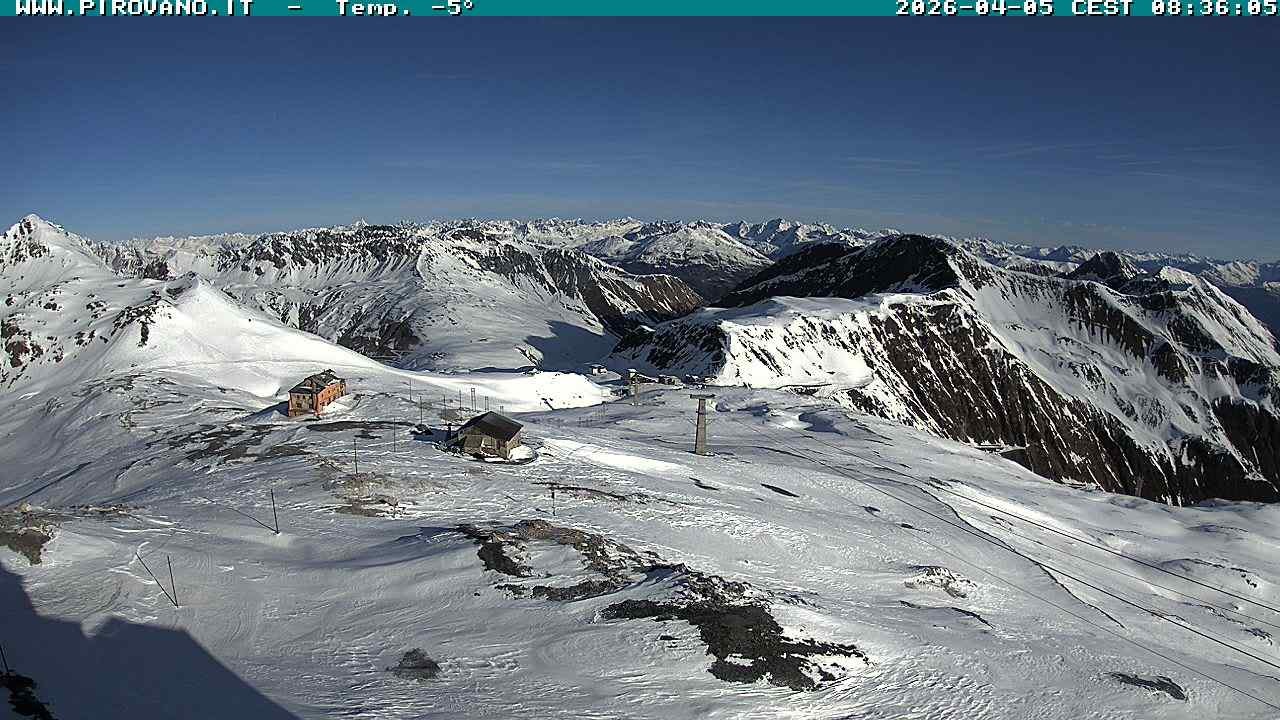 Archiv Foto Webcam Stilfserjoch: Blick Trincerone
