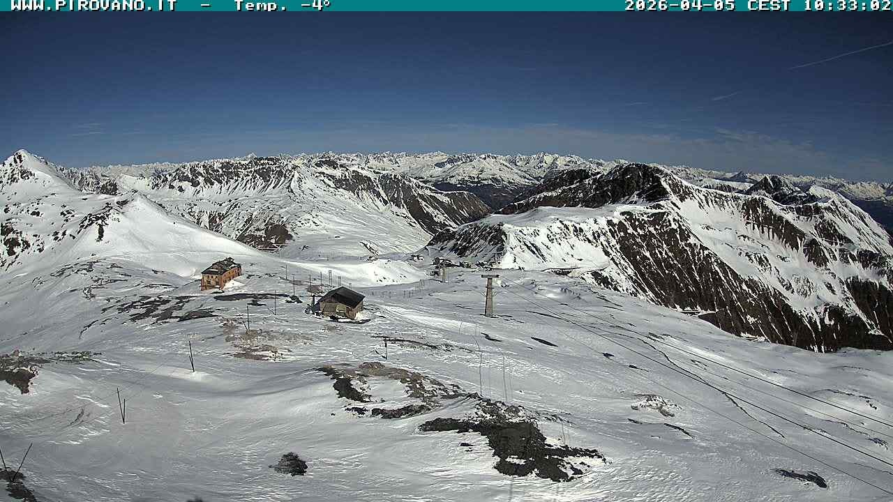 Archiv Foto Webcam Stilfserjoch: Blick Trincerone