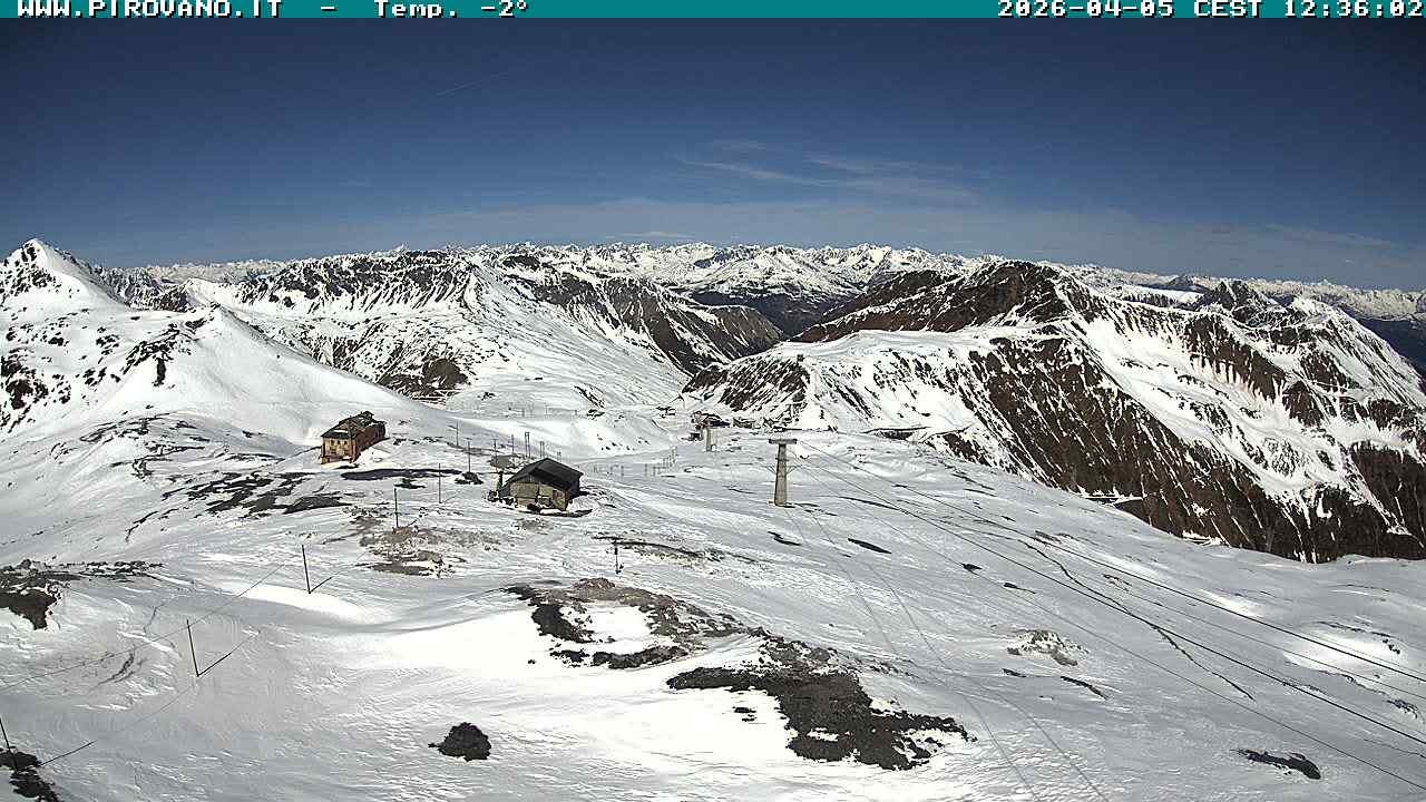 Archiv Foto Webcam Stilfserjoch: Blick Trincerone