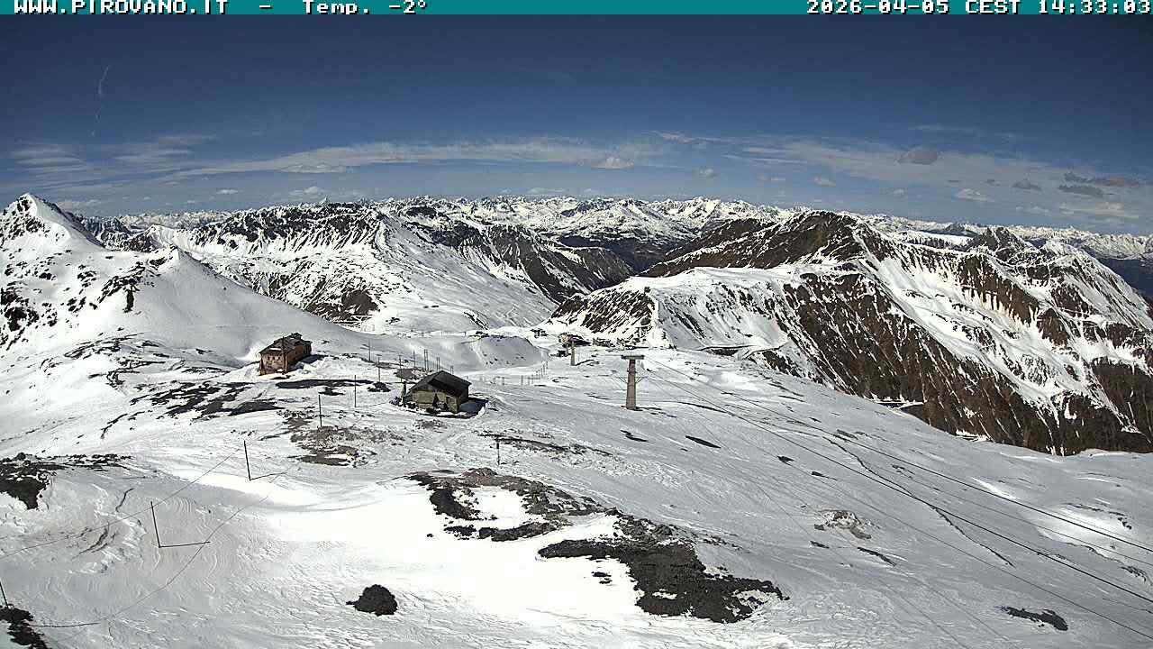 Archiv Foto Webcam Stilfserjoch: Blick Trincerone