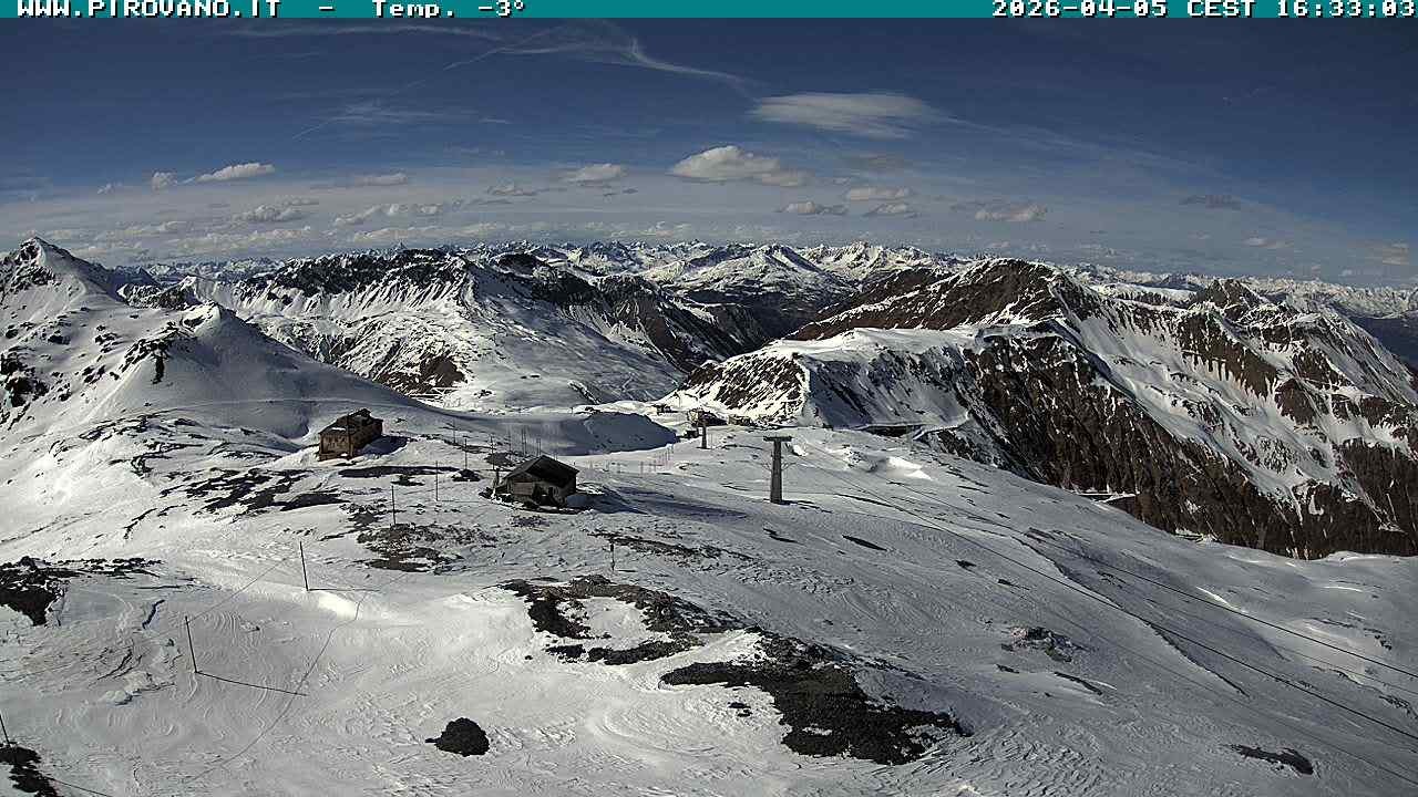 Archiv Foto Webcam Stilfserjoch: Blick Trincerone