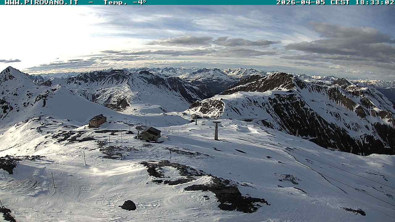 Archiv Foto Webcam Stilfserjoch: Blick Trincerone