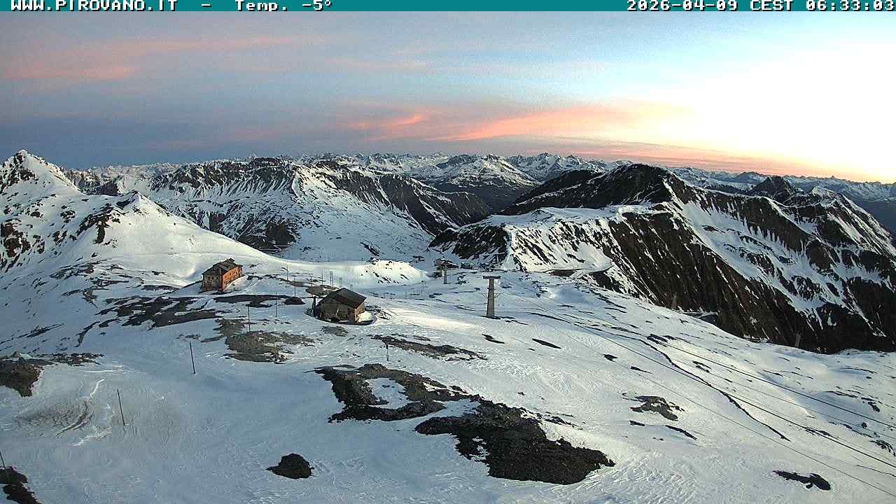 Archiv Foto Webcam Stilfserjoch: Blick Trincerone