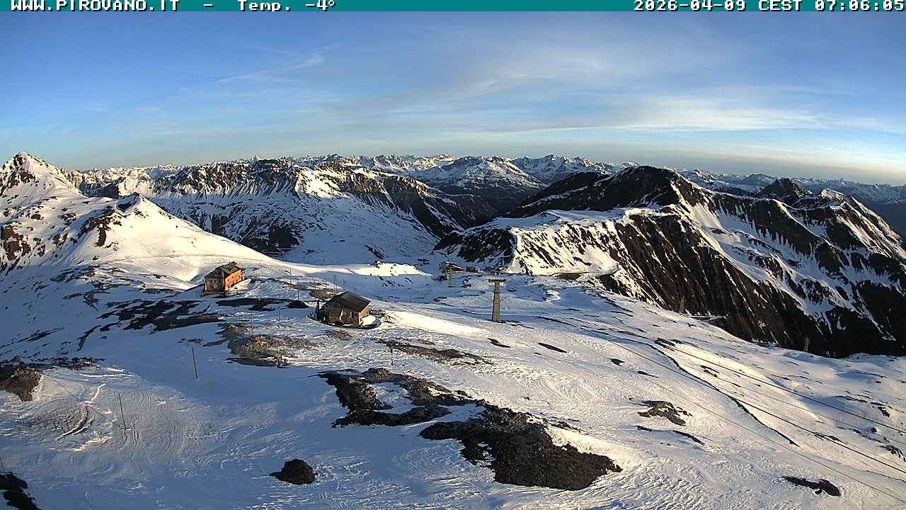 Archiv Foto Webcam Stilfserjoch: Blick Trincerone