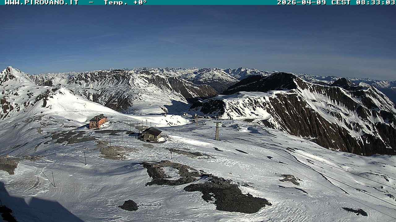 Archiv Foto Webcam Stilfserjoch: Blick Trincerone