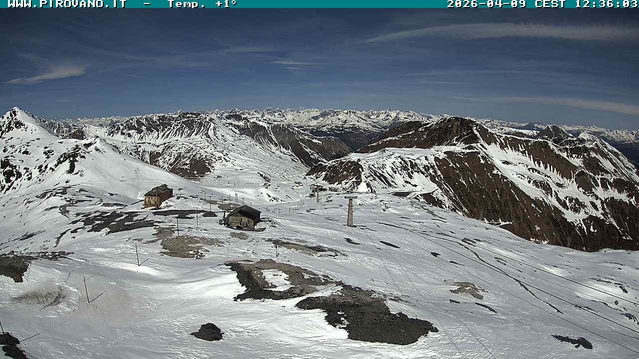 Archiv Foto Webcam Stilfserjoch: Blick Trincerone