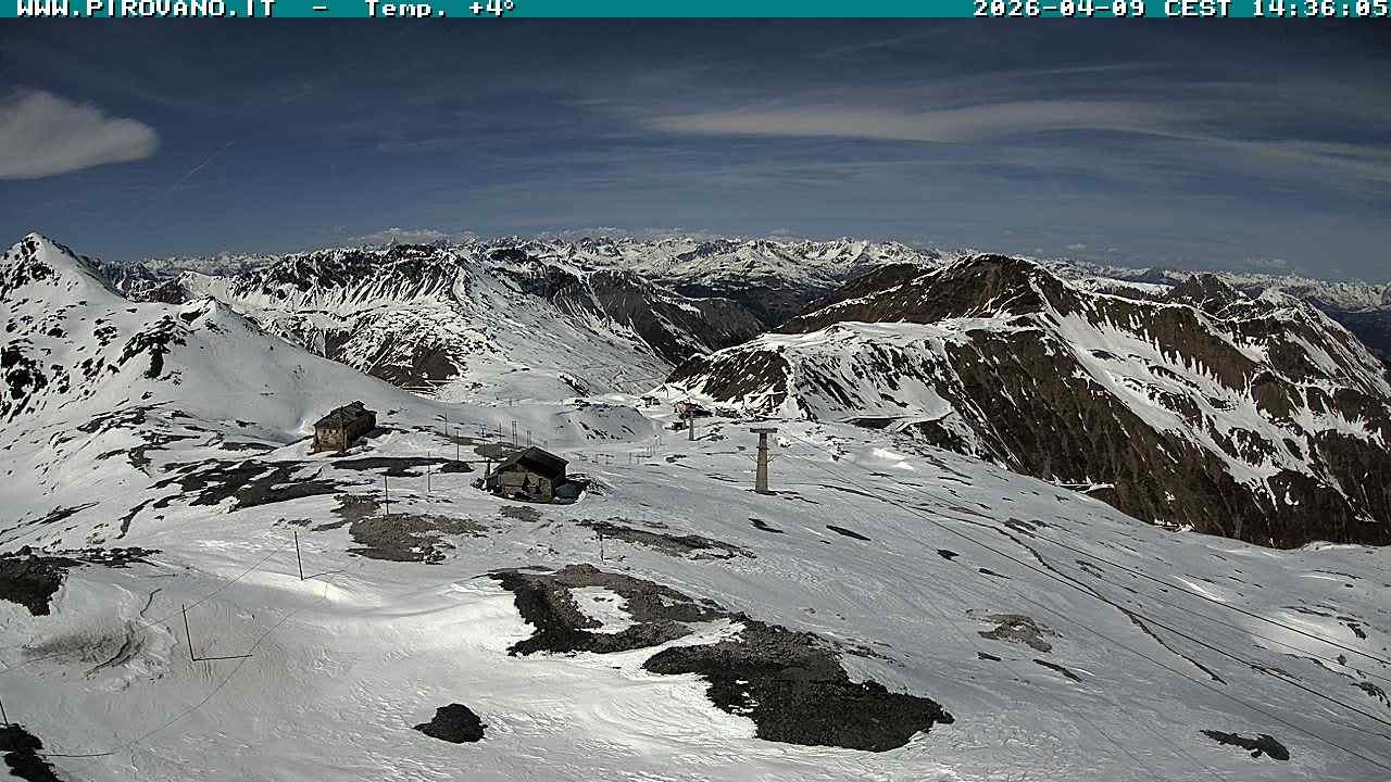 Archiv Foto Webcam Stilfserjoch: Blick Trincerone