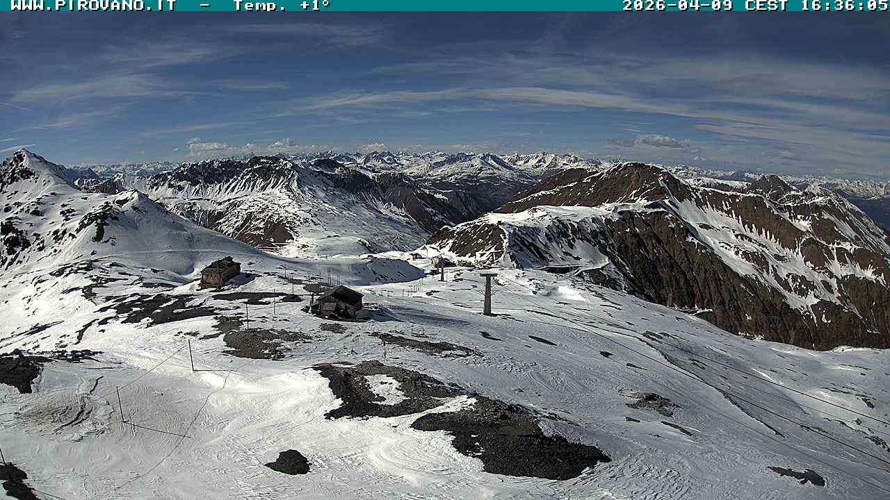 Archiv Foto Webcam Stilfserjoch: Blick Trincerone