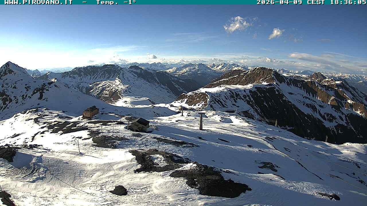 Archiv Foto Webcam Stilfserjoch: Blick Trincerone
