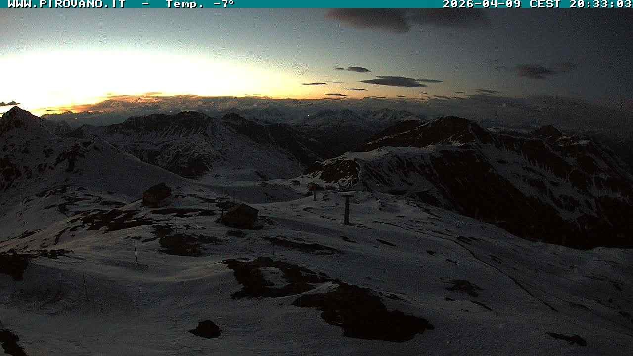 Archiv Foto Webcam Stilfserjoch: Blick Trincerone