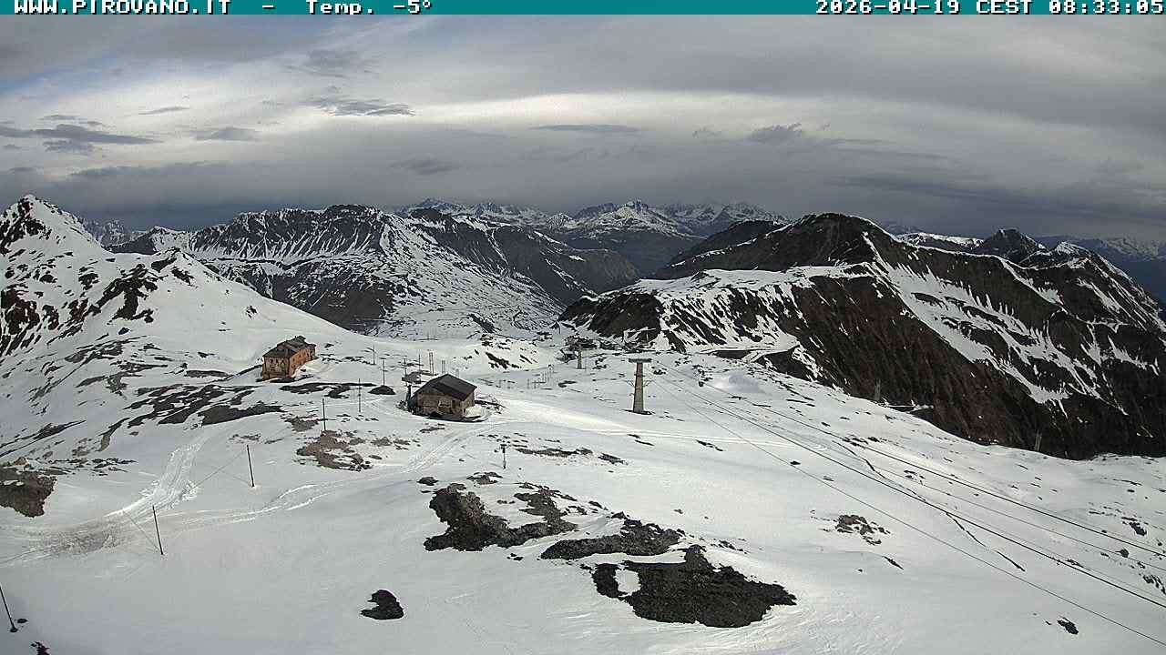 Archived image Webcam Stilfserjoch, Trincerone 2