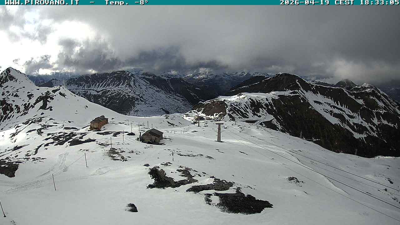Archiv Foto Webcam Stilfserjoch: Blick Trincerone