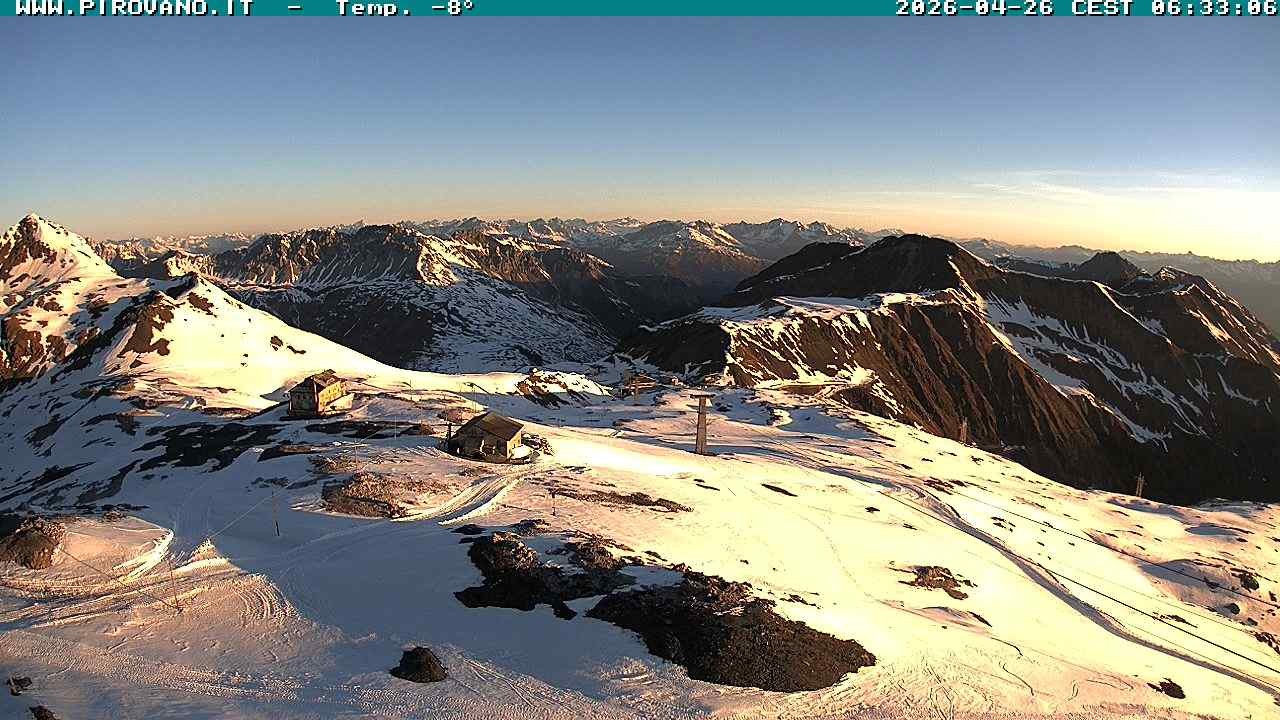 Archiv Foto Webcam Stilfserjoch: Blick Trincerone
