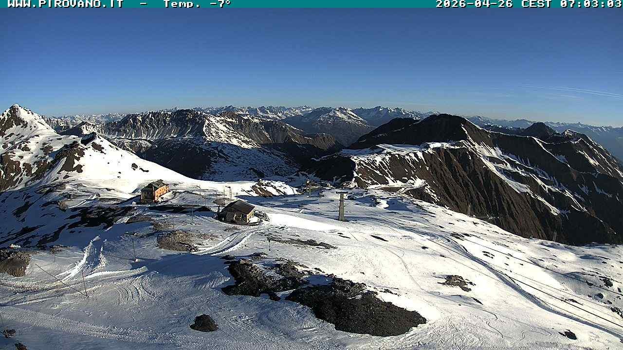 Archiv Foto Webcam Stilfserjoch: Blick Trincerone