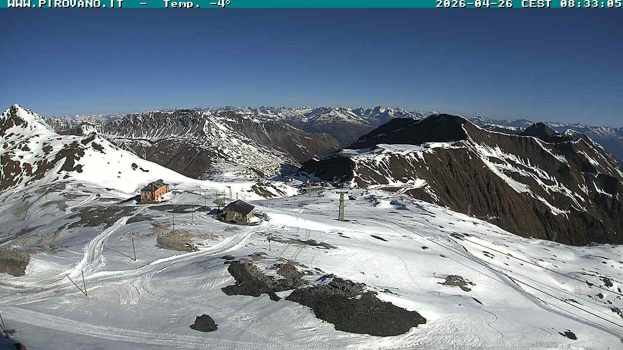 Archiv Foto Webcam Stilfserjoch: Blick Trincerone