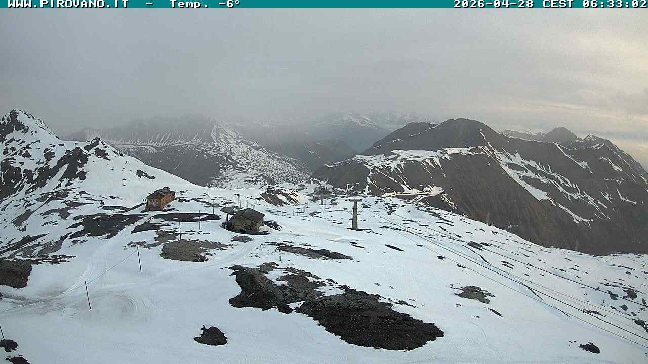Archiv Foto Webcam Stilfserjoch: Blick Trincerone