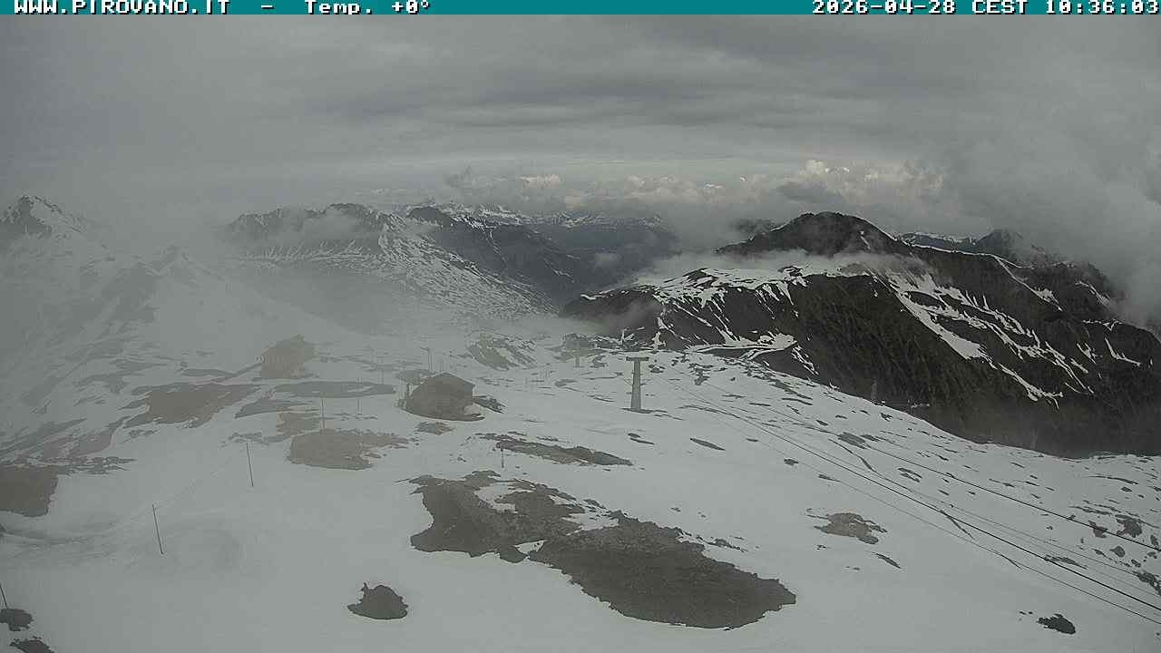 Archiv Foto Webcam Stilfserjoch: Blick Trincerone