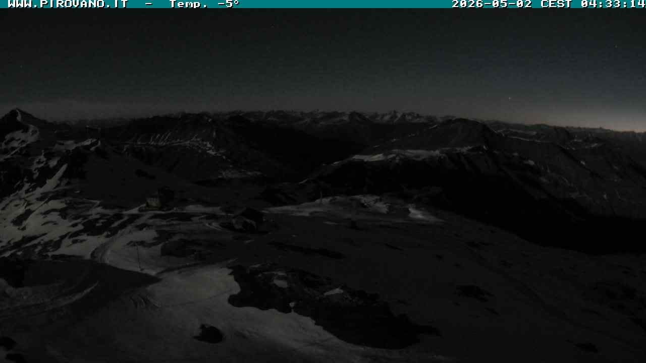 Archiv Foto Webcam Stilfserjoch: Blick Trincerone