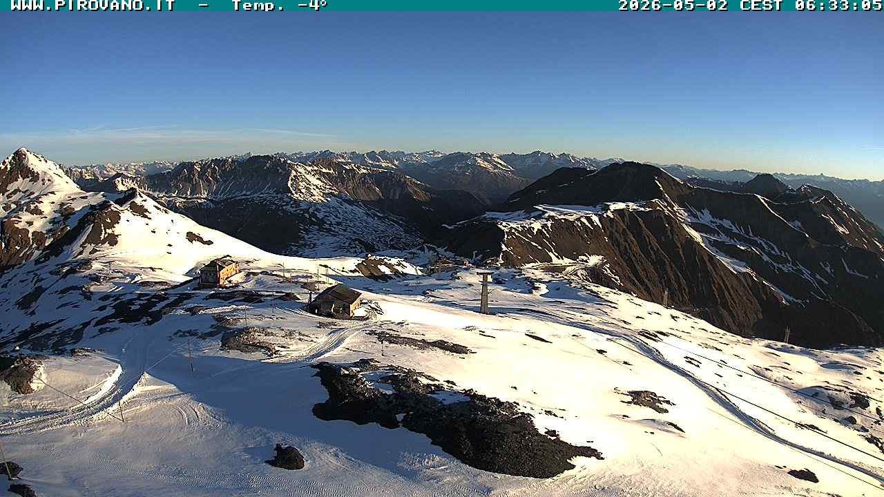 Archiv Foto Webcam Stilfserjoch: Blick Trincerone